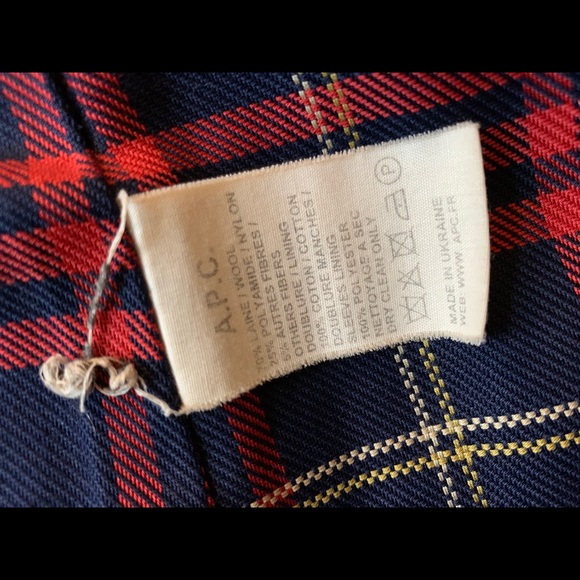 APC Women’s XS Wool Navy Duffle Coat - Picture 7 of 7